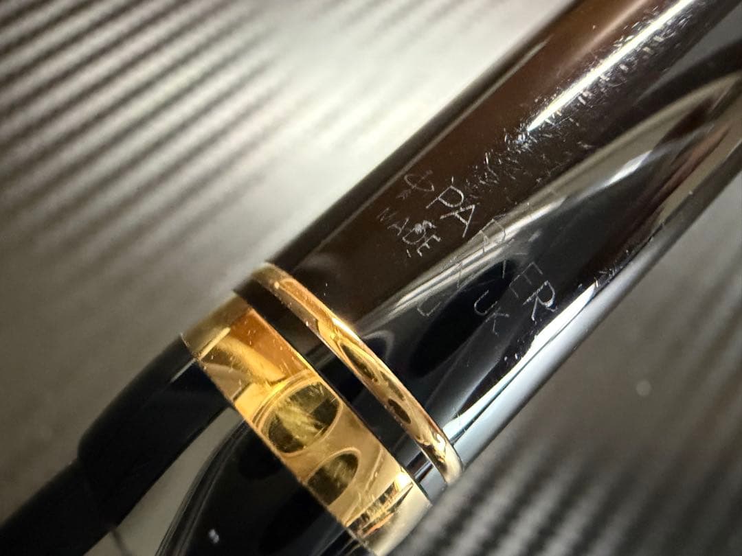 極上品 パーカー デュオフォールド ブラック M インターナショナル 万年筆