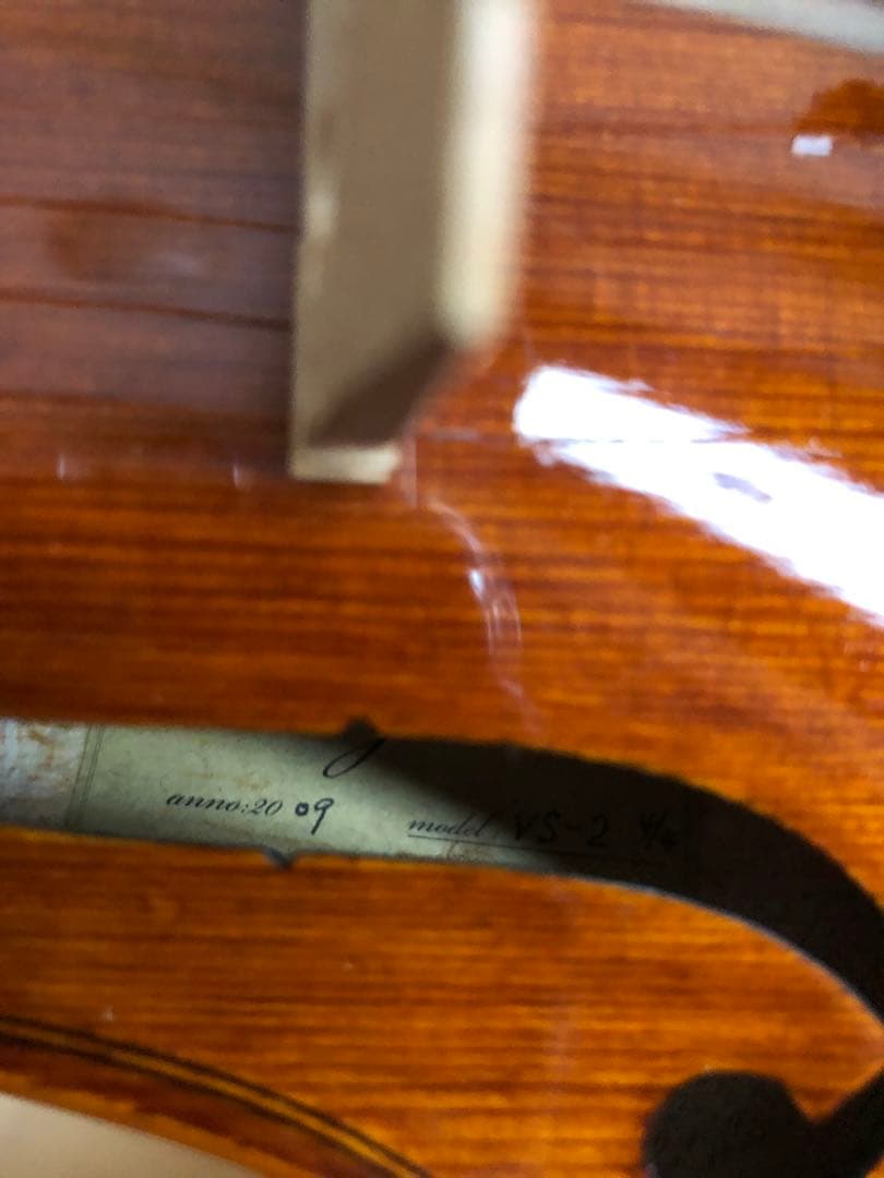 Carlo giordano VS-2 バイオリン本体 茶色 ケース付き