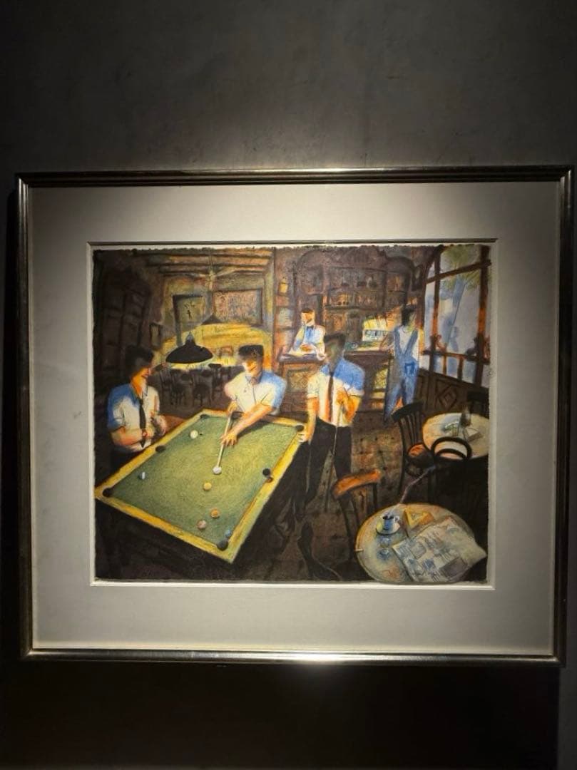 モスカルド【ビリヤード】lithograph150限定直筆サイン