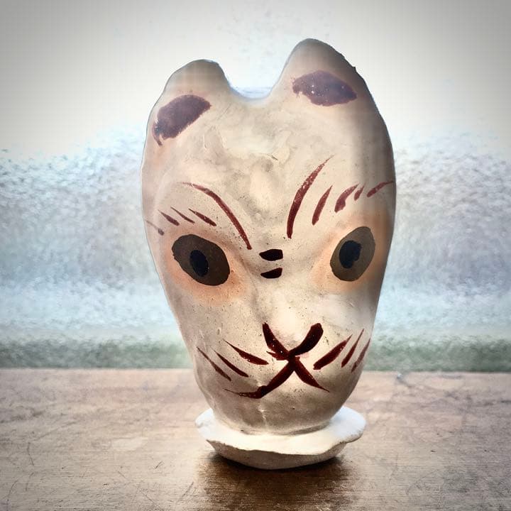 埼玉県 廃絶 郷土玩具 越谷市 砂原張子 松沢栄一 第六天神社　天狗　烏天狗　狐