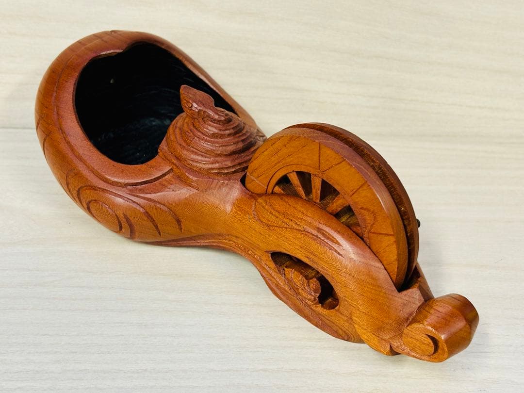 墨壺　成孝作　彫刻師　真保成孝　大工道具　墨壺　墨坪　墨つぼ　すみつぼ　蛇　ヘビ