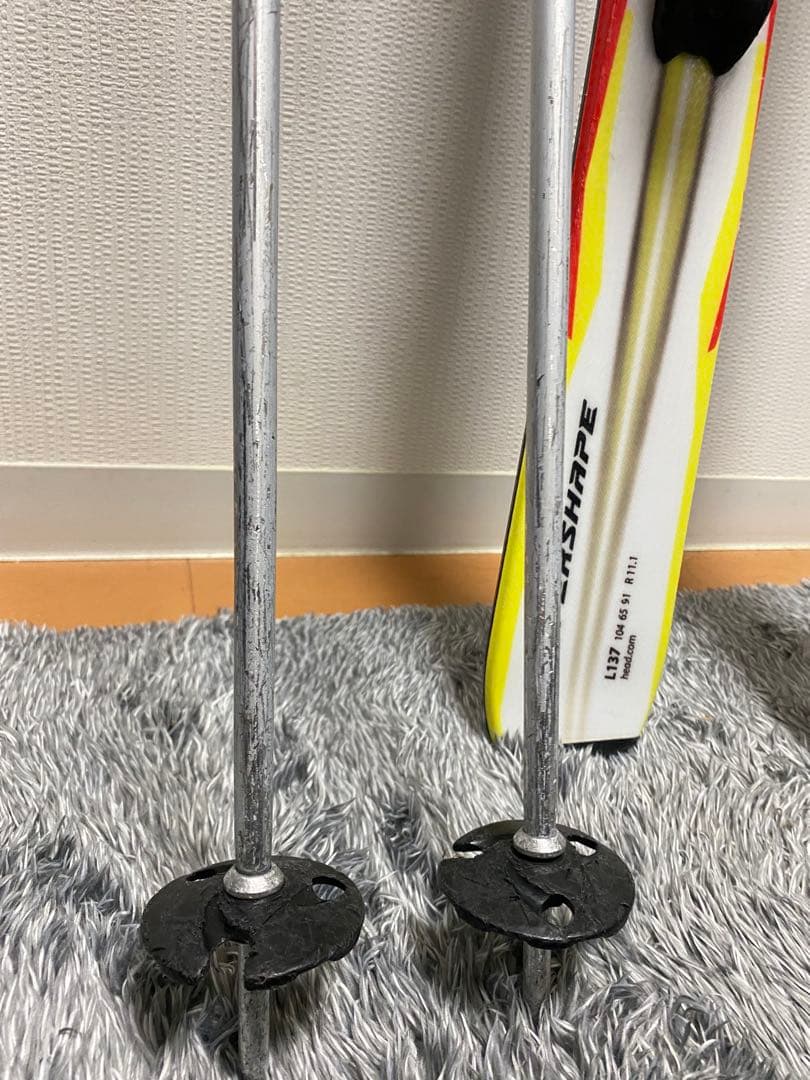 HEAD スキー板 3点セット 137㎝/23.0