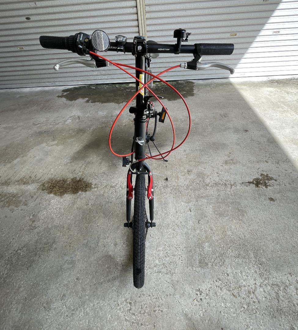 アルミ製　折たたみ自転車　6段変速　 Angriff BA-100-BRD　美品