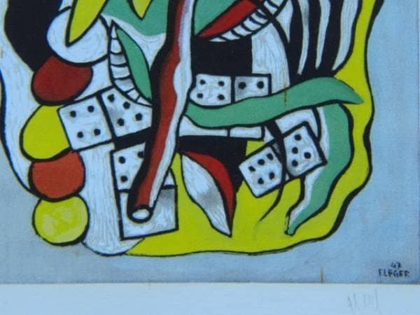 Fernand Leger、COMPOSITION AUX DOMINOS