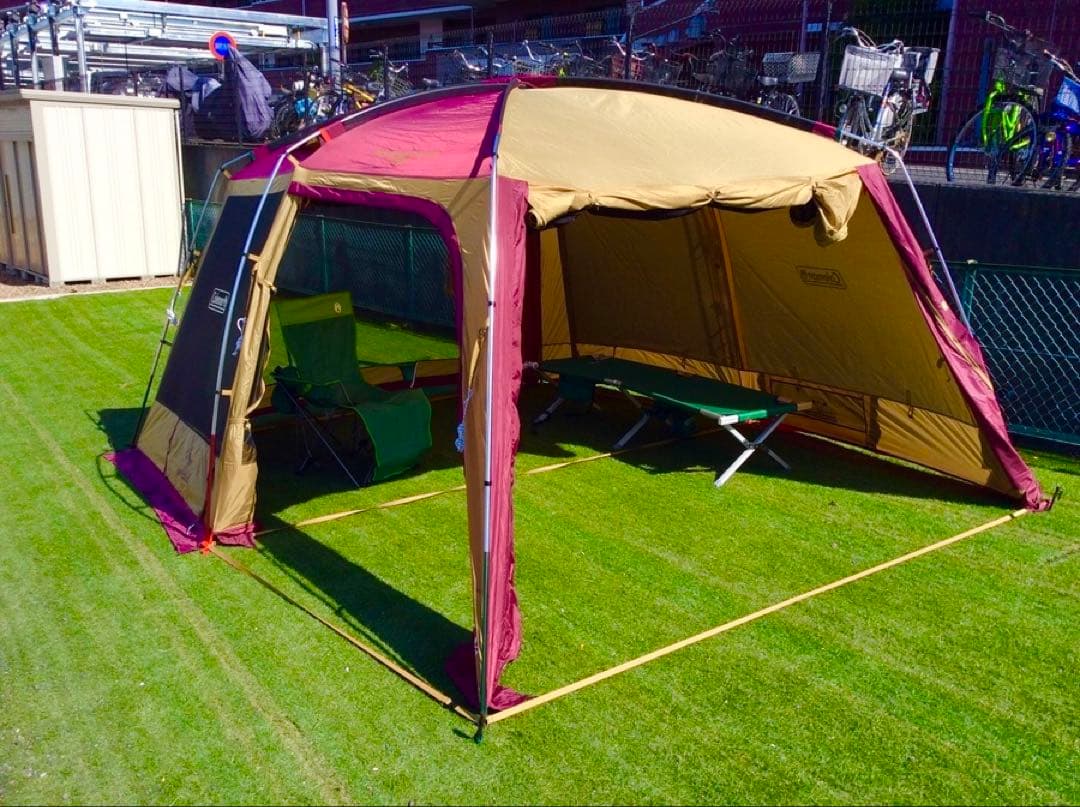 【極美品】コールマンテント タフスクリーンタープ400バーガンディ★限定カラー★