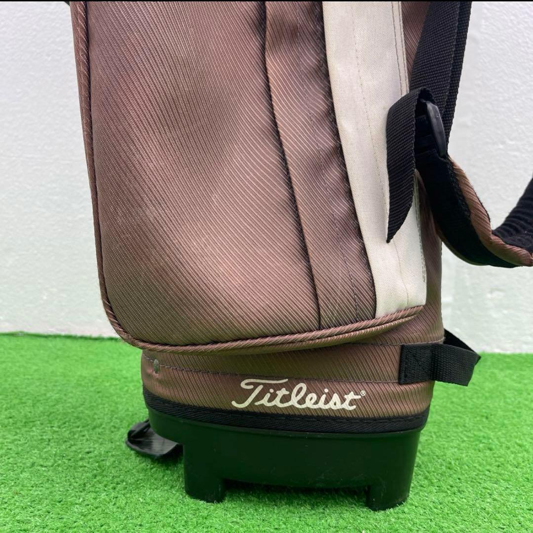 Titleist タイトリスト　ブラウン スタンドバッグ　茶　キャディバック