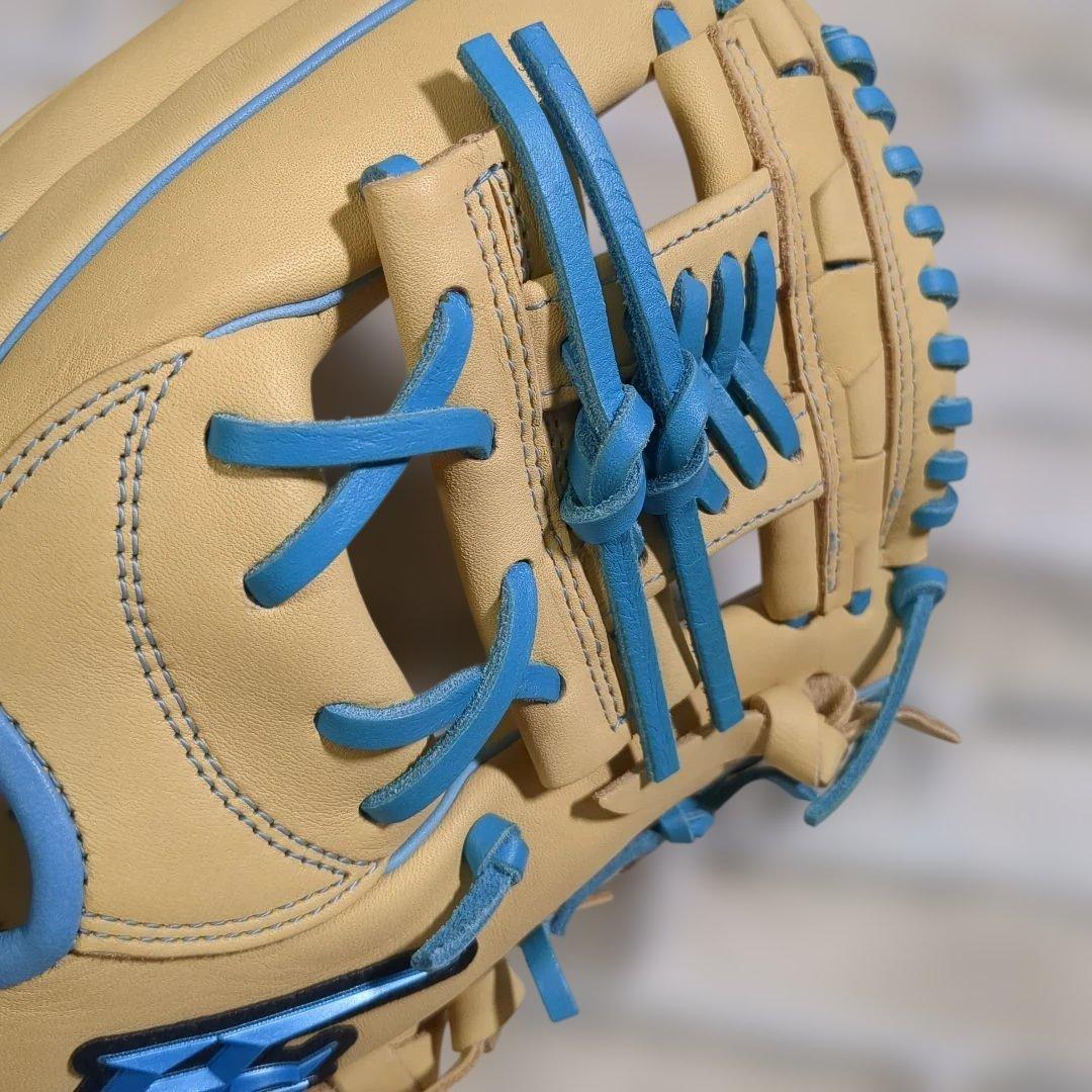 【未使用】ハイゴールド　軟式　オールラウンド用 キャメル×サックス　限定品