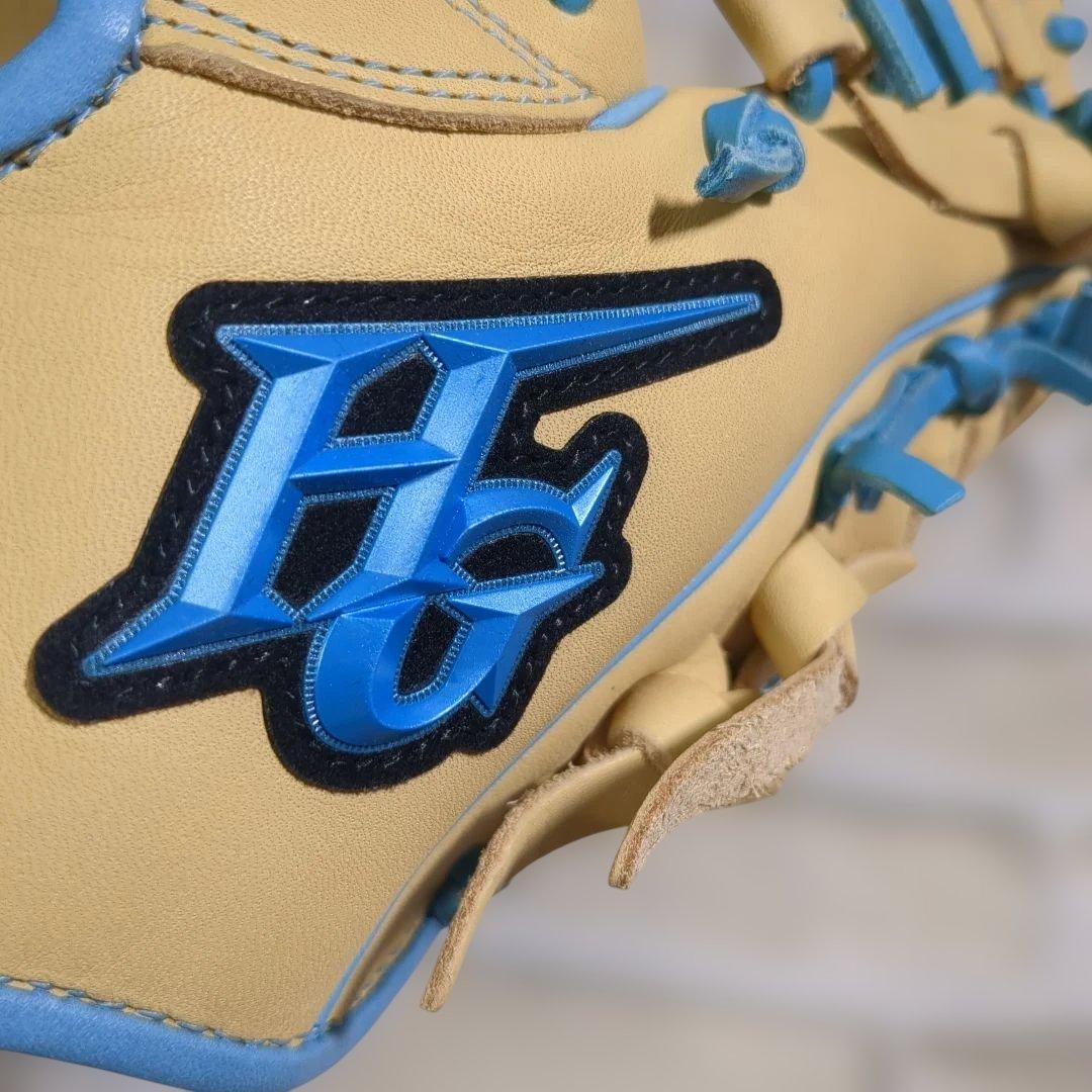 【未使用】ハイゴールド　軟式　オールラウンド用 キャメル×サックス　限定品