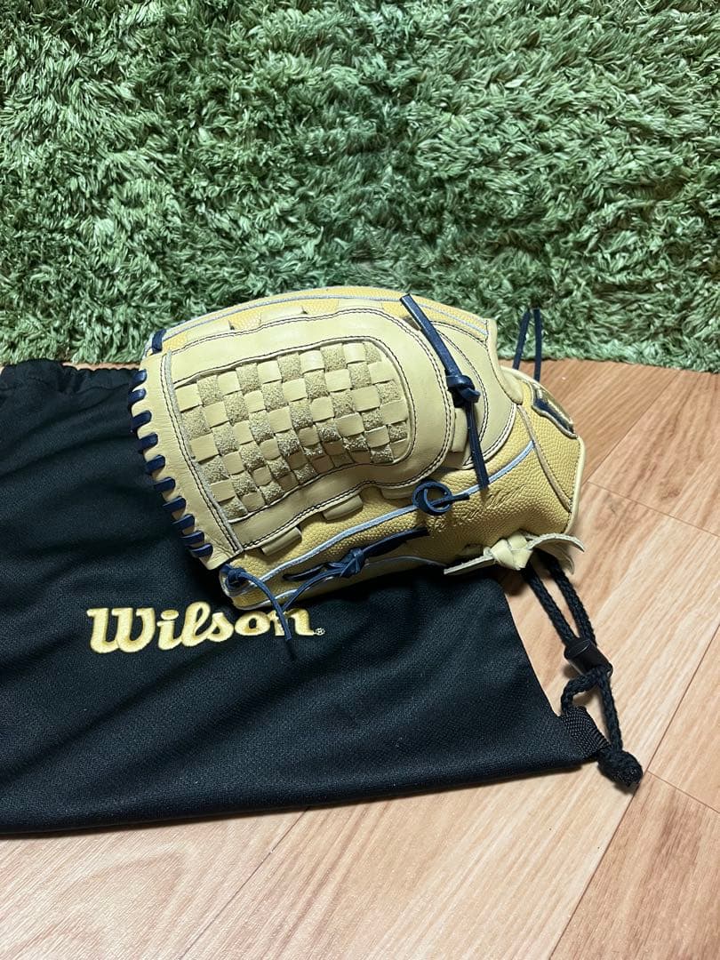 Wilson D-MAX 軟式少年用グラブ DJ型 キャメルSS 左投 硬式改造