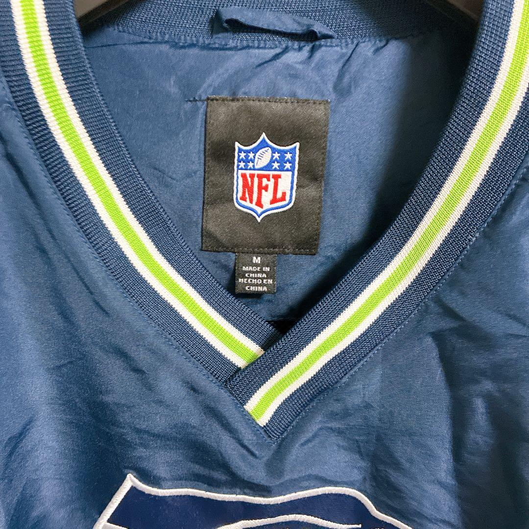 NFL Seahawks 刺繍　シアトル・シーホークス ゲームシャツ　ジャケット