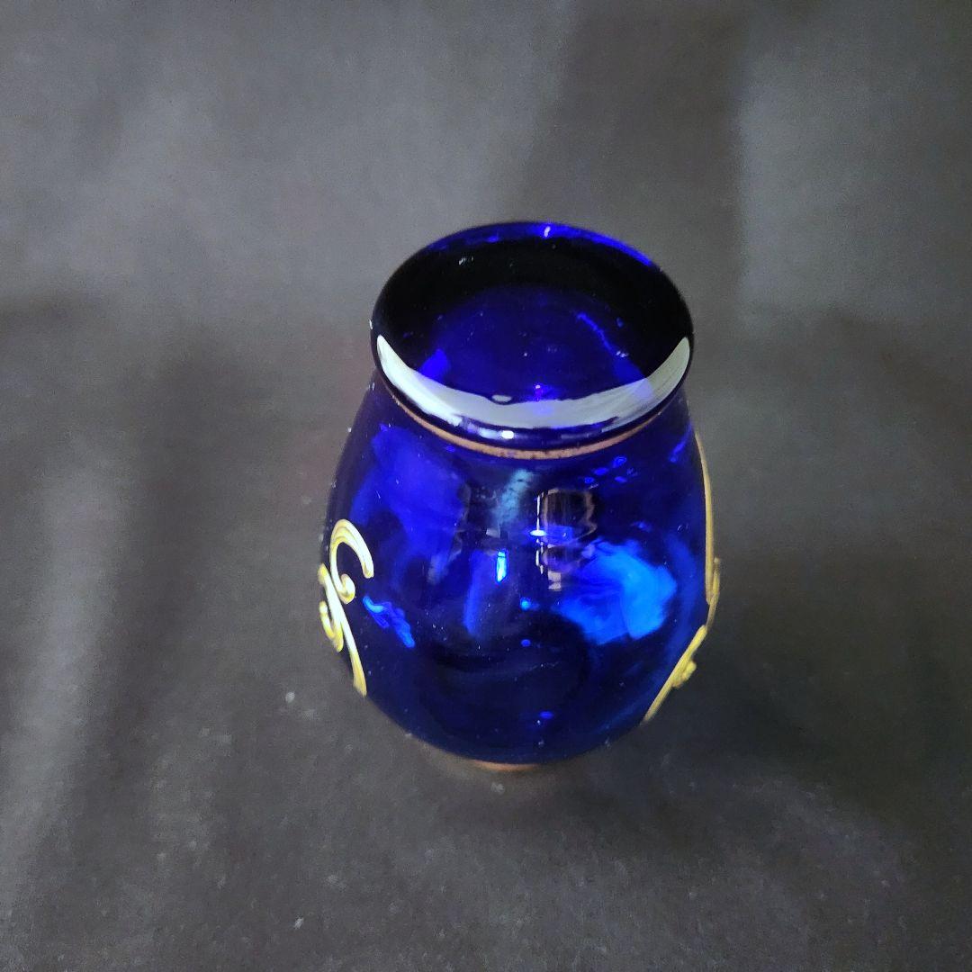 ベネチアアン ガラス 金彩 灰皿 花瓶 ショットグラス 計3点