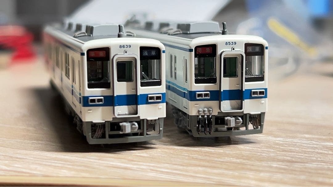 【中古】KATO 東武8000系 ディテールアップ加工済み６両