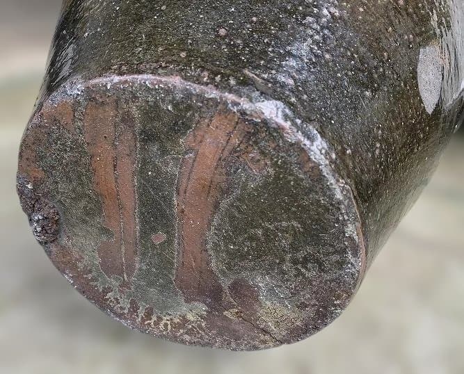 古薩摩 苗代川焼 四耳壷 黒酢壷 古民具 庭造 水瓶 甕壺 花華 釉薬