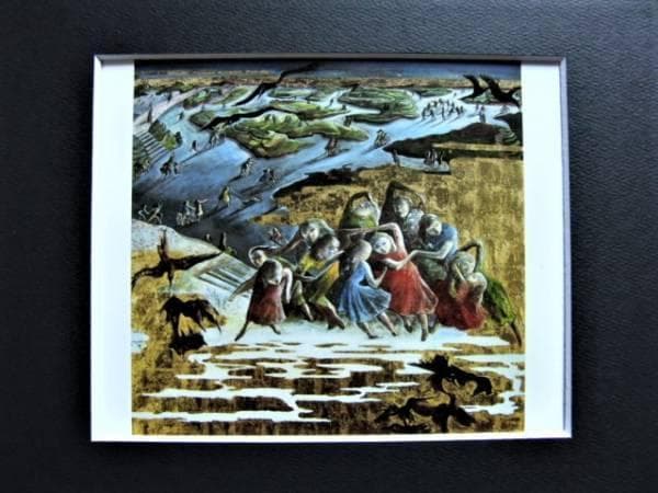 遠藤彰子、たそがれの辺り、希少画集画、状態良好、新品高級額装付