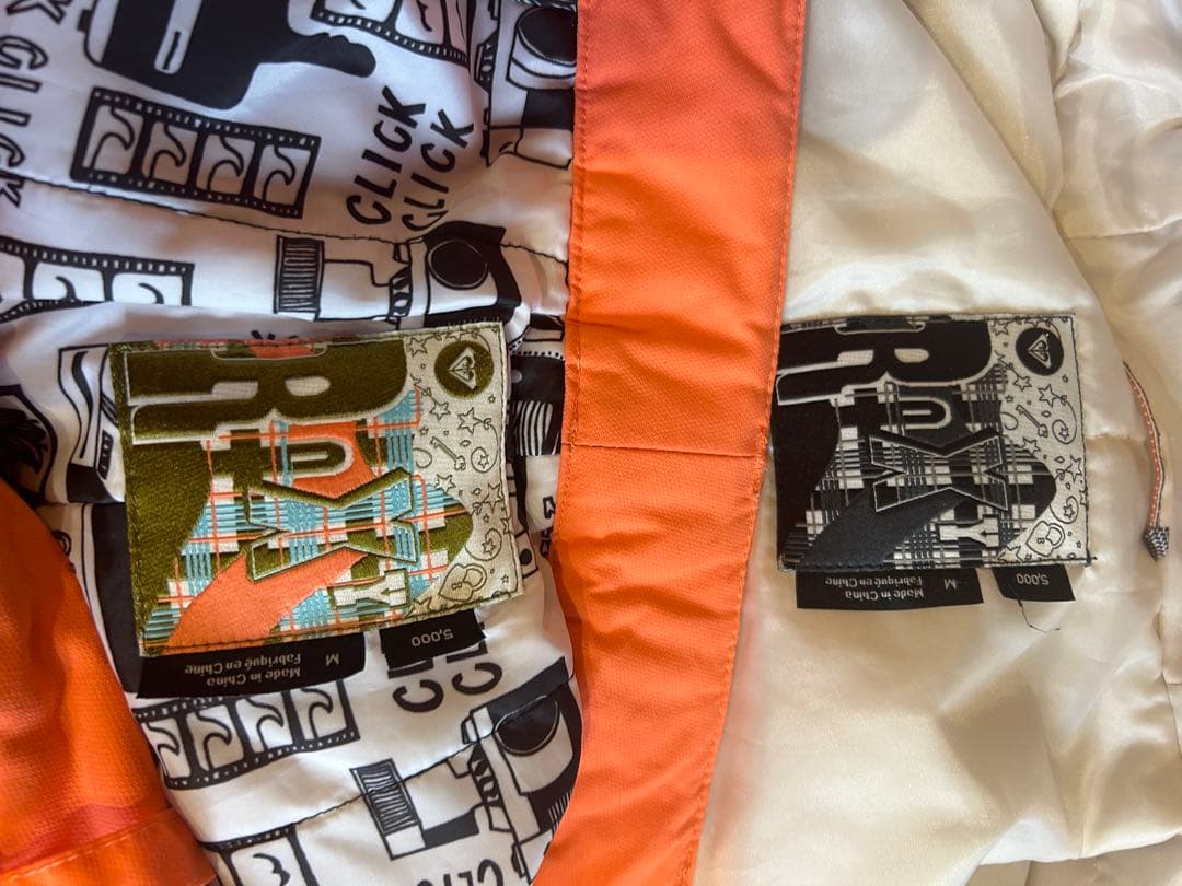 ロキシー　スノボウェア　スキーウェア　サイズM プロテクター付き