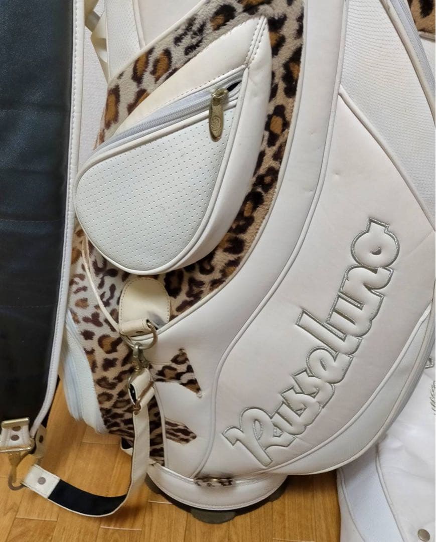 希少 ラッセルノ 限定 シャーク ヒョウ柄 ゴルフ キャディバッグ