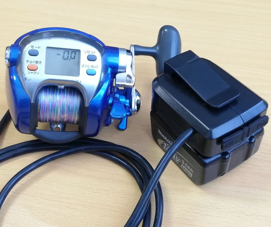 【2個セット】ブラック ダイワ シマノ 電動リールコード マキタバッテリー