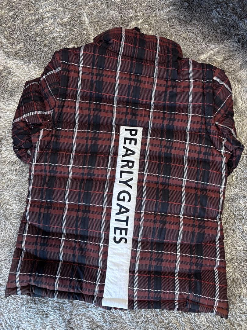 パーリーゲイツ　2WAYダウンジャケット レディース　サイズ0 チェック柄