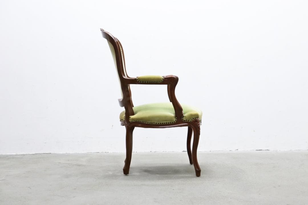 クラシカル ロココ 猫脚 アームチェア ダイニングチェア アンティーク 2