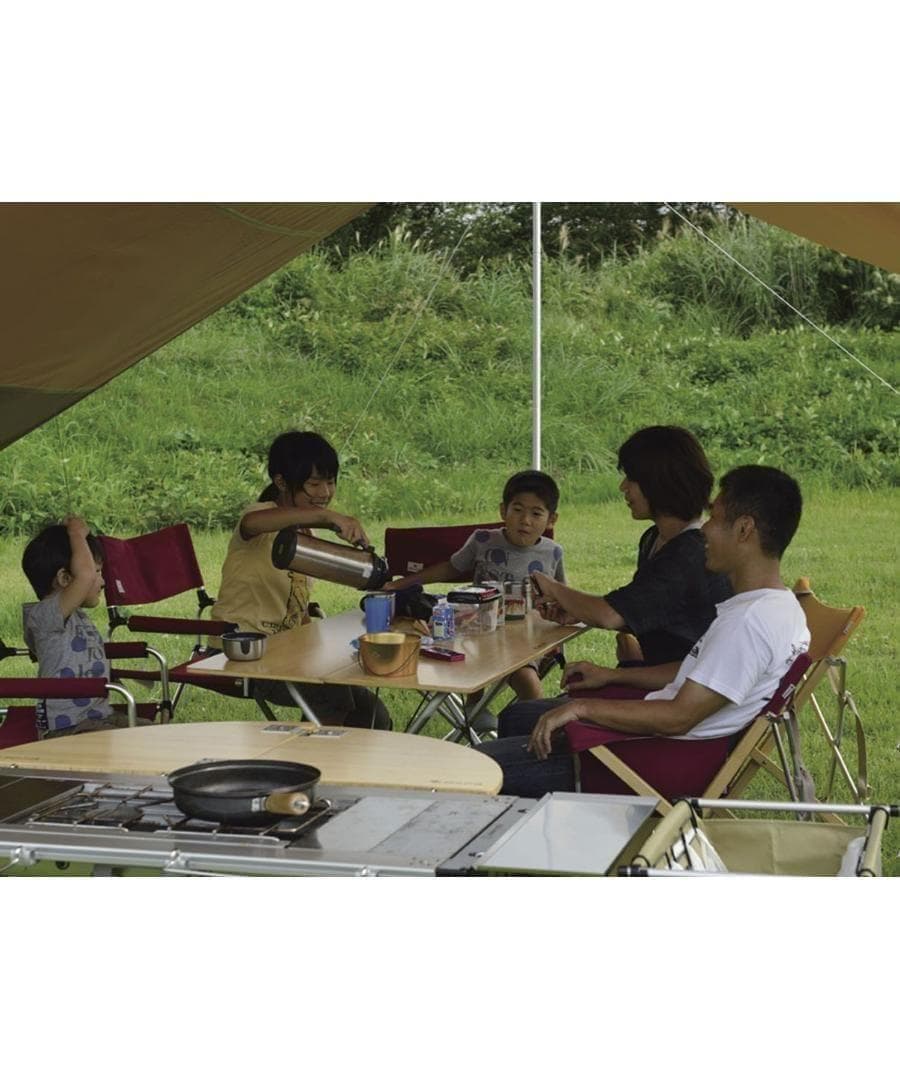 （美品）ワンアクションテーブルロング竹