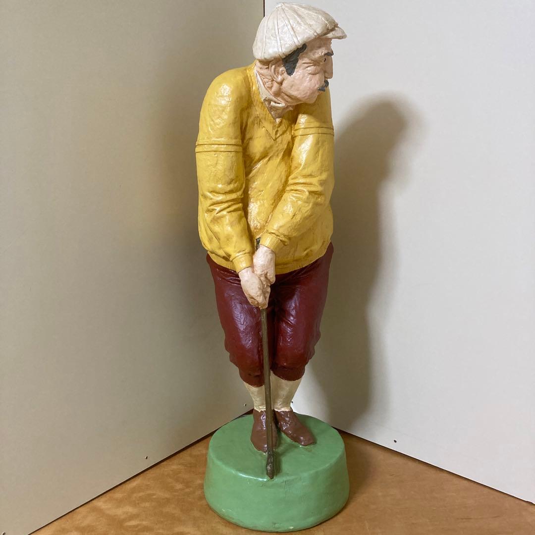 ヴィンテージ人形　ゴルフを楽しむおじさん