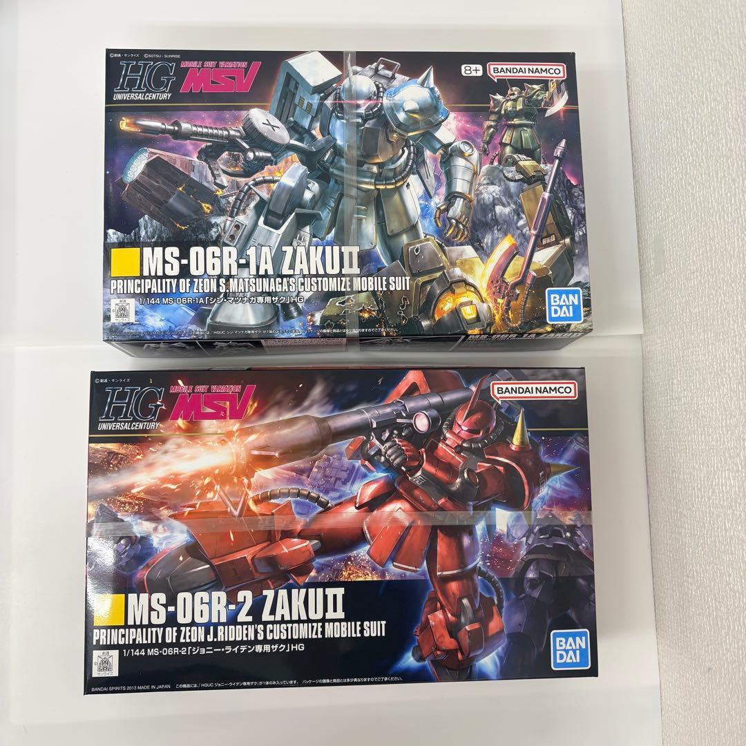 HGガンプラまとめ売り6種 シン・マツナガ専用ザク 他