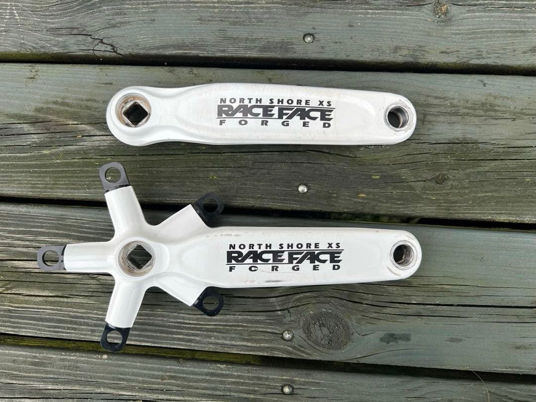 レースフェイス　RaceFace クランクセット ホワイト　クランク長165mm