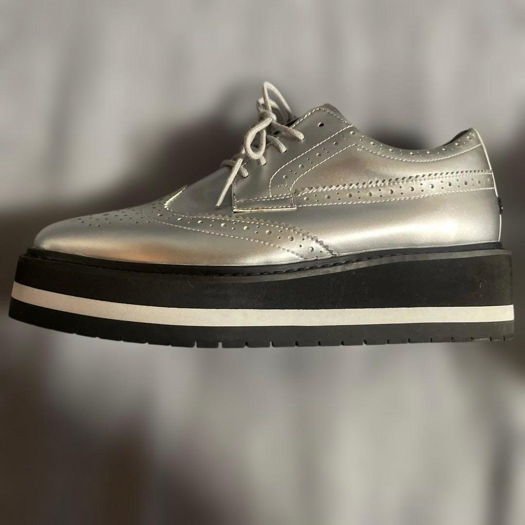 St.ANDREWSセントアンドリュース25スパイクレス シルバーゴルフシューズ