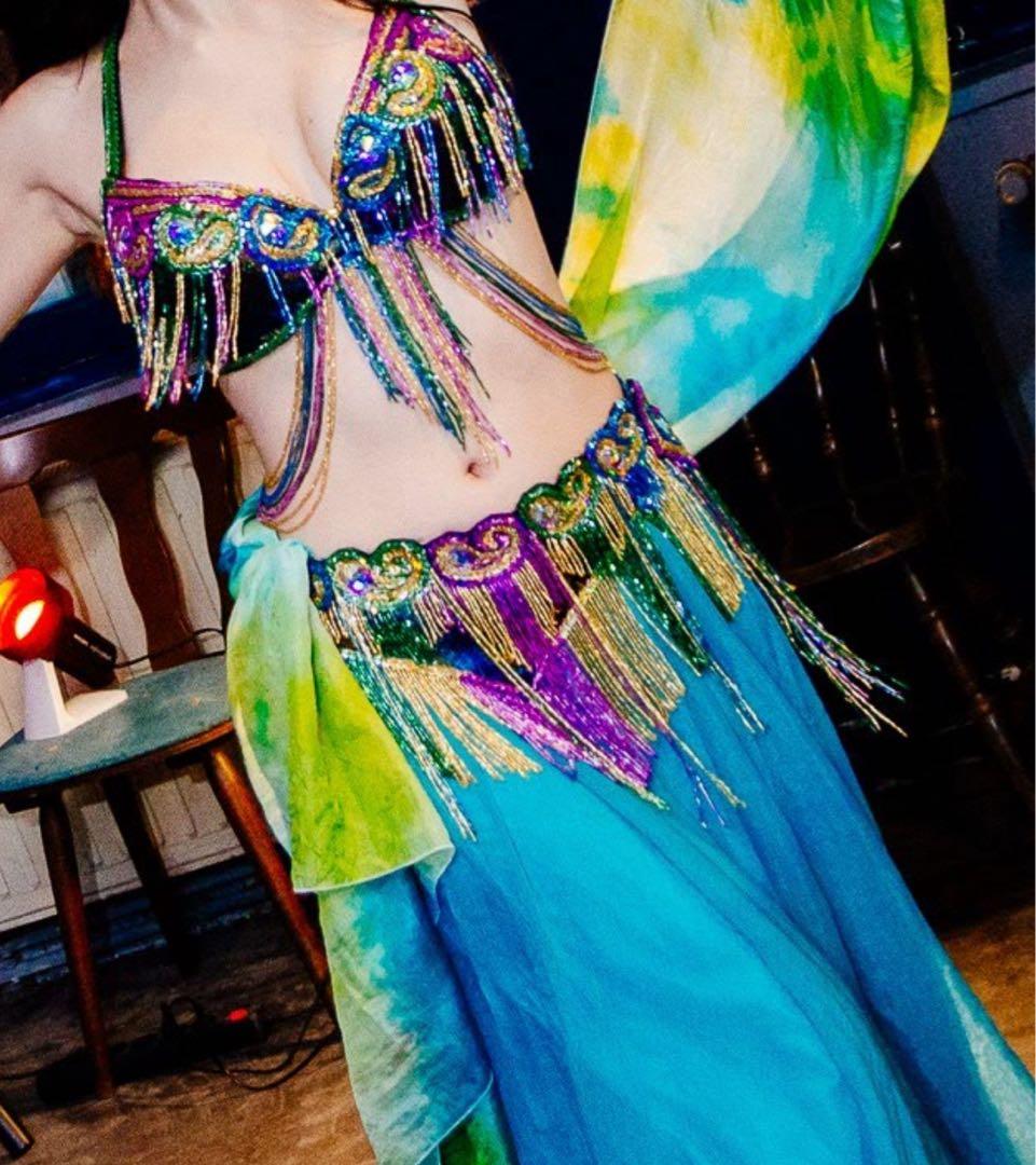 ベリーダンス 衣装　セットアップ　ブラベルト