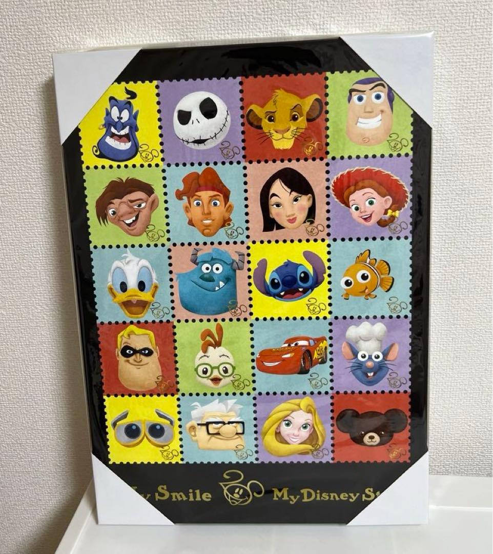 ディズニートイストーリージェーシー、バズ、カーズ、ステッチのアートパネル