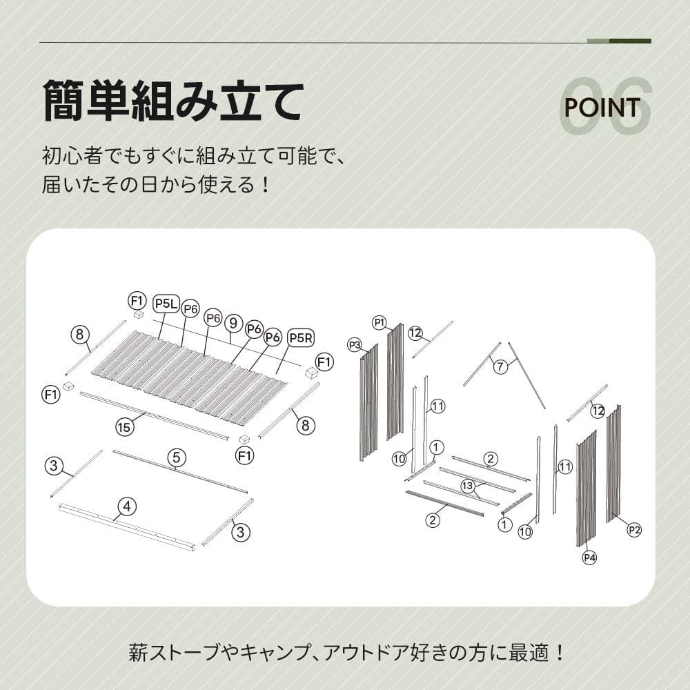 家庭用薪ラック 耐荷重300KG 薪棚 薪ストッカー 薪置き棚 薪ストーブグッズ