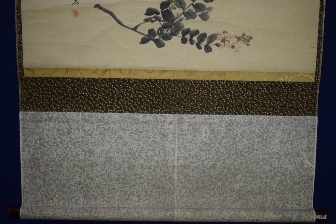 不詳/作者不詳/花図/布袋屋掛軸HJ-397