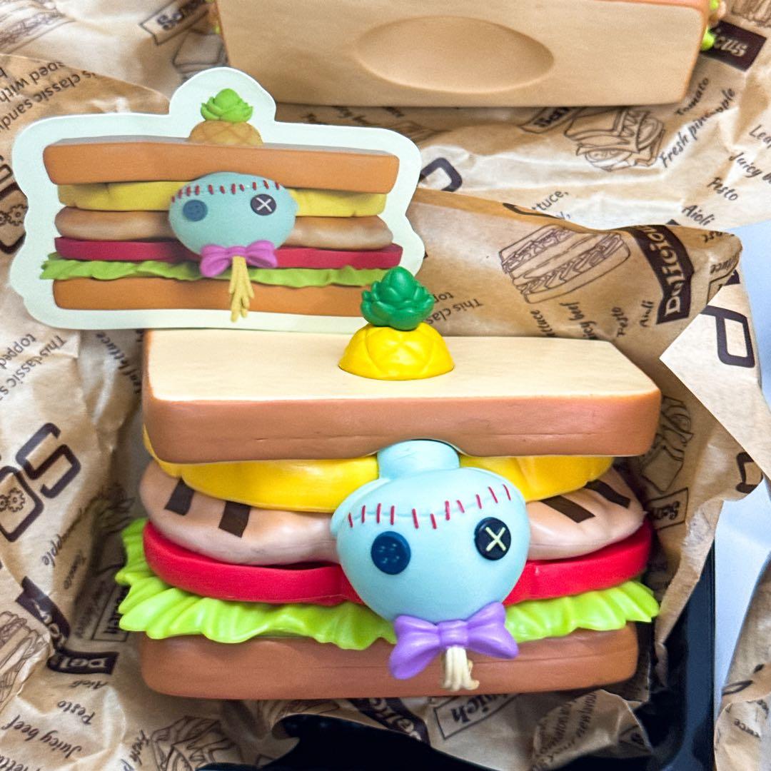 【新品未使用】ソープスタジオ　リロ＆スティッチ　サンドイッチフィギュア５点