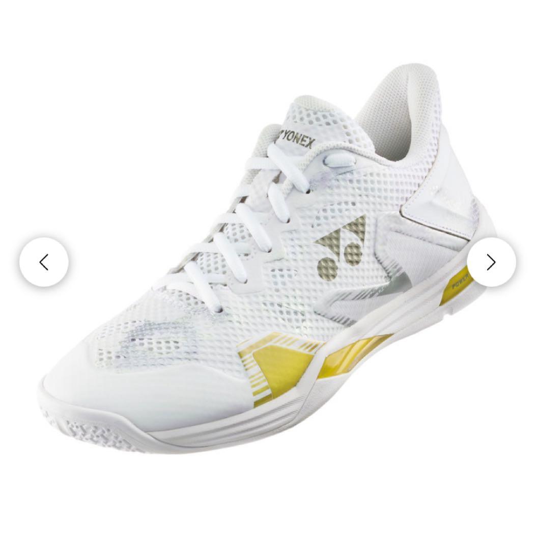YONEX バドミントンシューズ ホワイト/イエロー