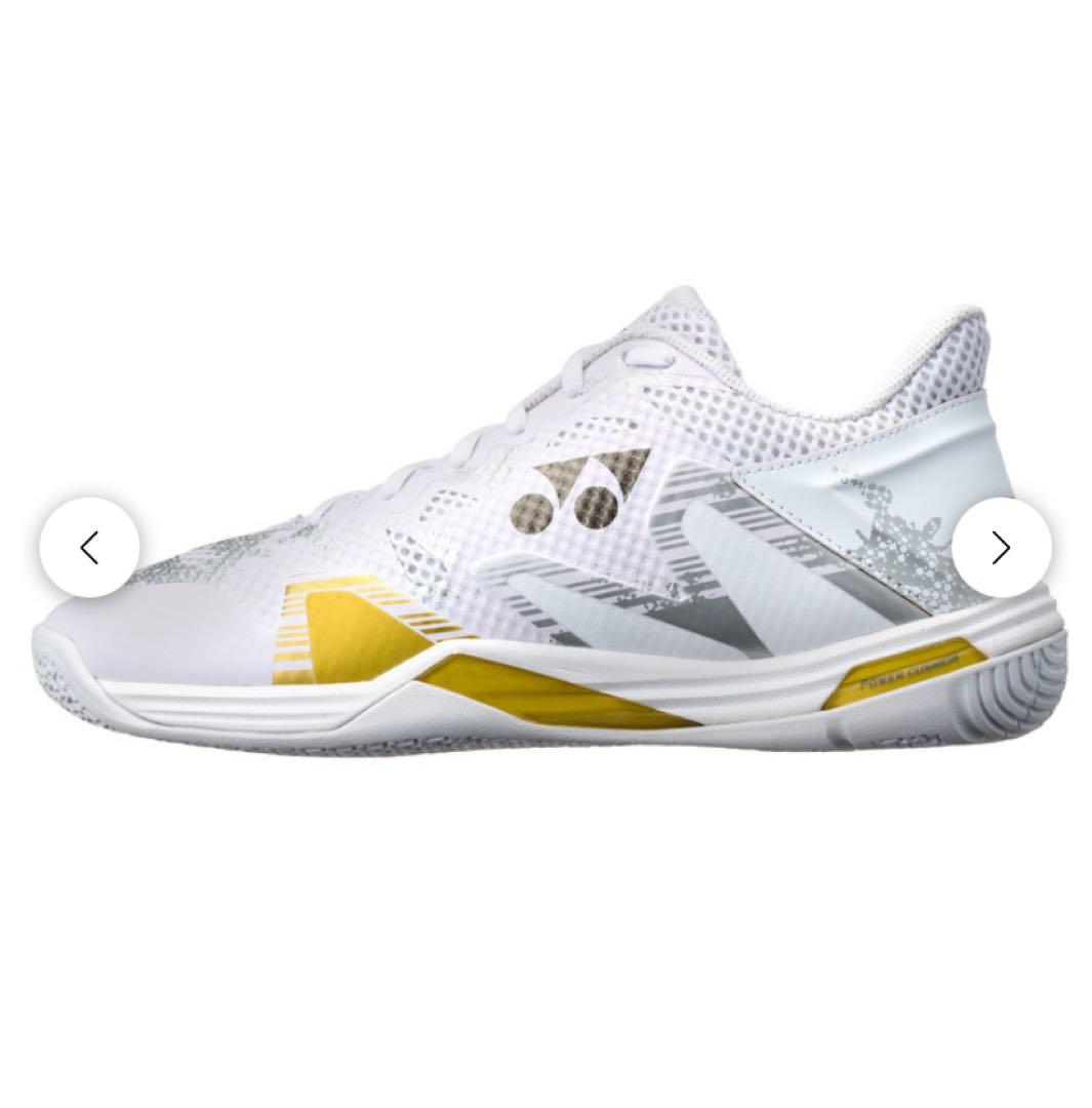 YONEX バドミントンシューズ ホワイト/イエロー