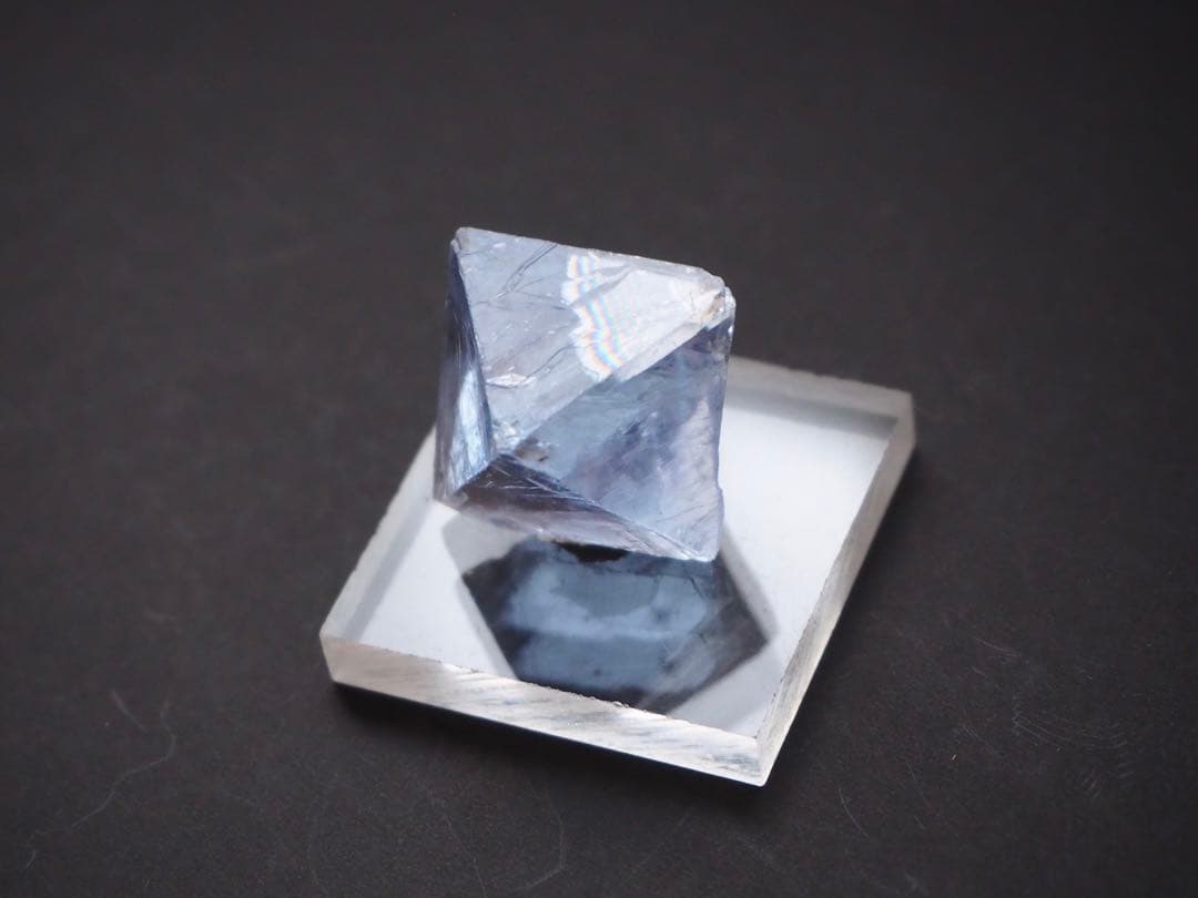 フローライト　イリノイ産　ブルー　蛍石　鉱物【B-4】