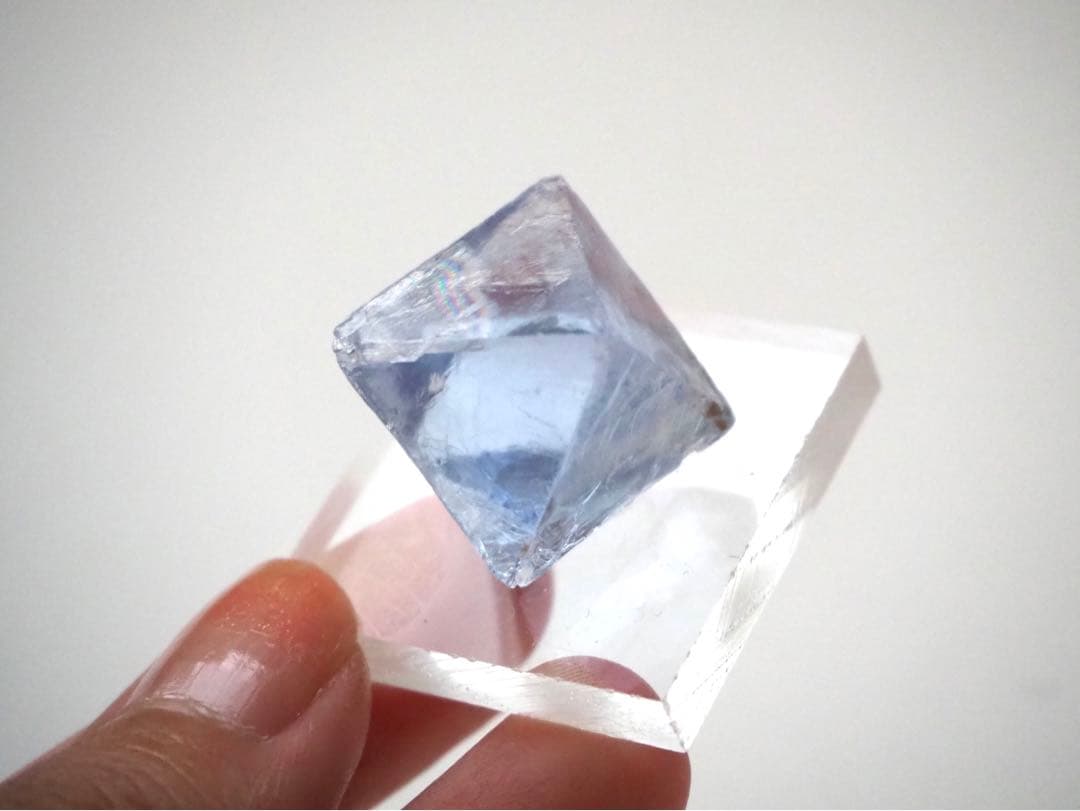 フローライト　イリノイ産　ブルー　蛍石　鉱物【B-4】