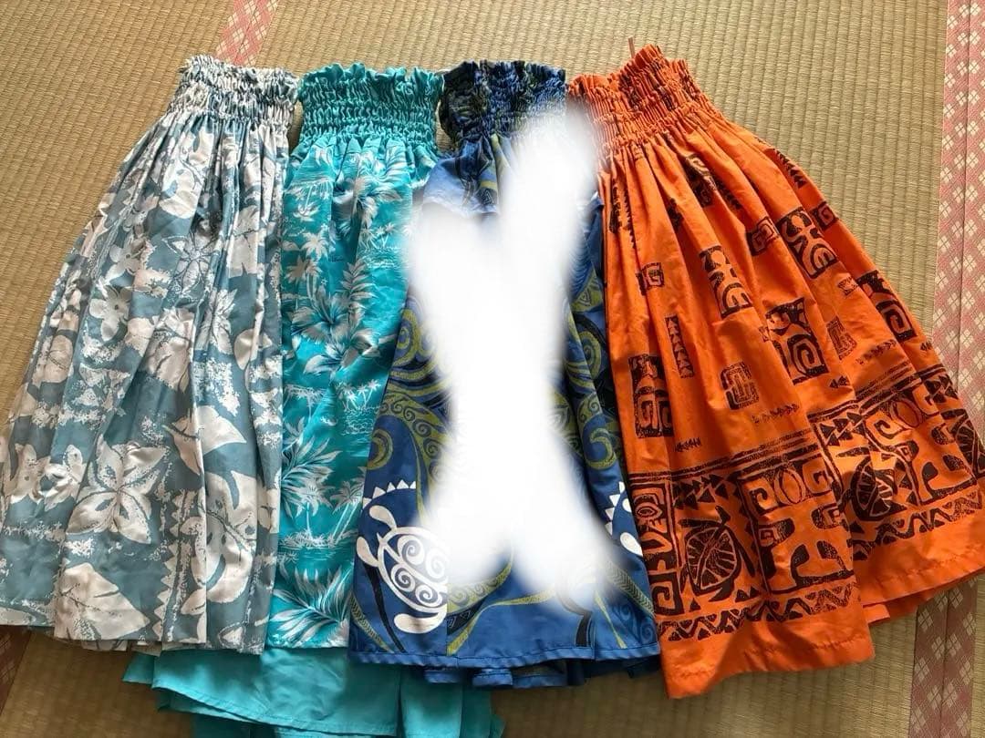 フラダンス用スカート ４枚セット
