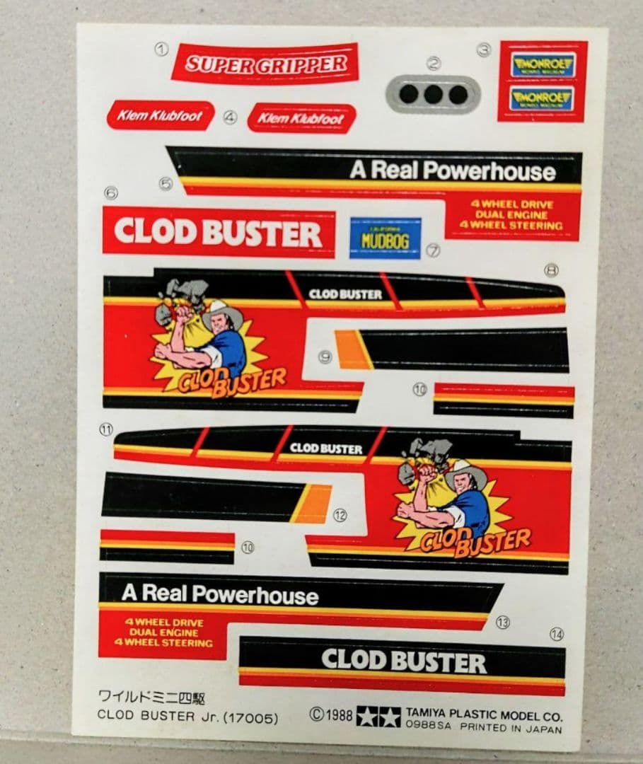 23:00まで　ワイルドミニ四駆 クラッドバスターJr.【美品1988年小鹿】