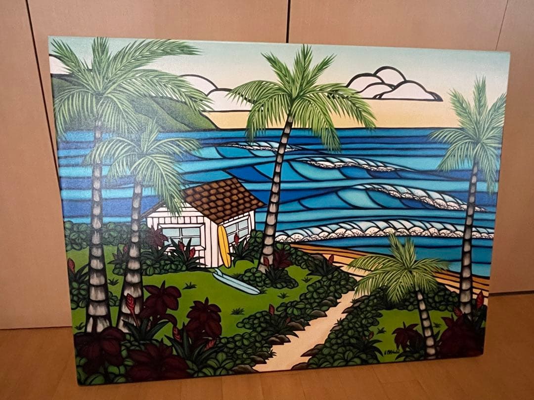 大判！ヘザーブラウンジクレーキャンバス絵画☆100枚限定・希少！横81cm!