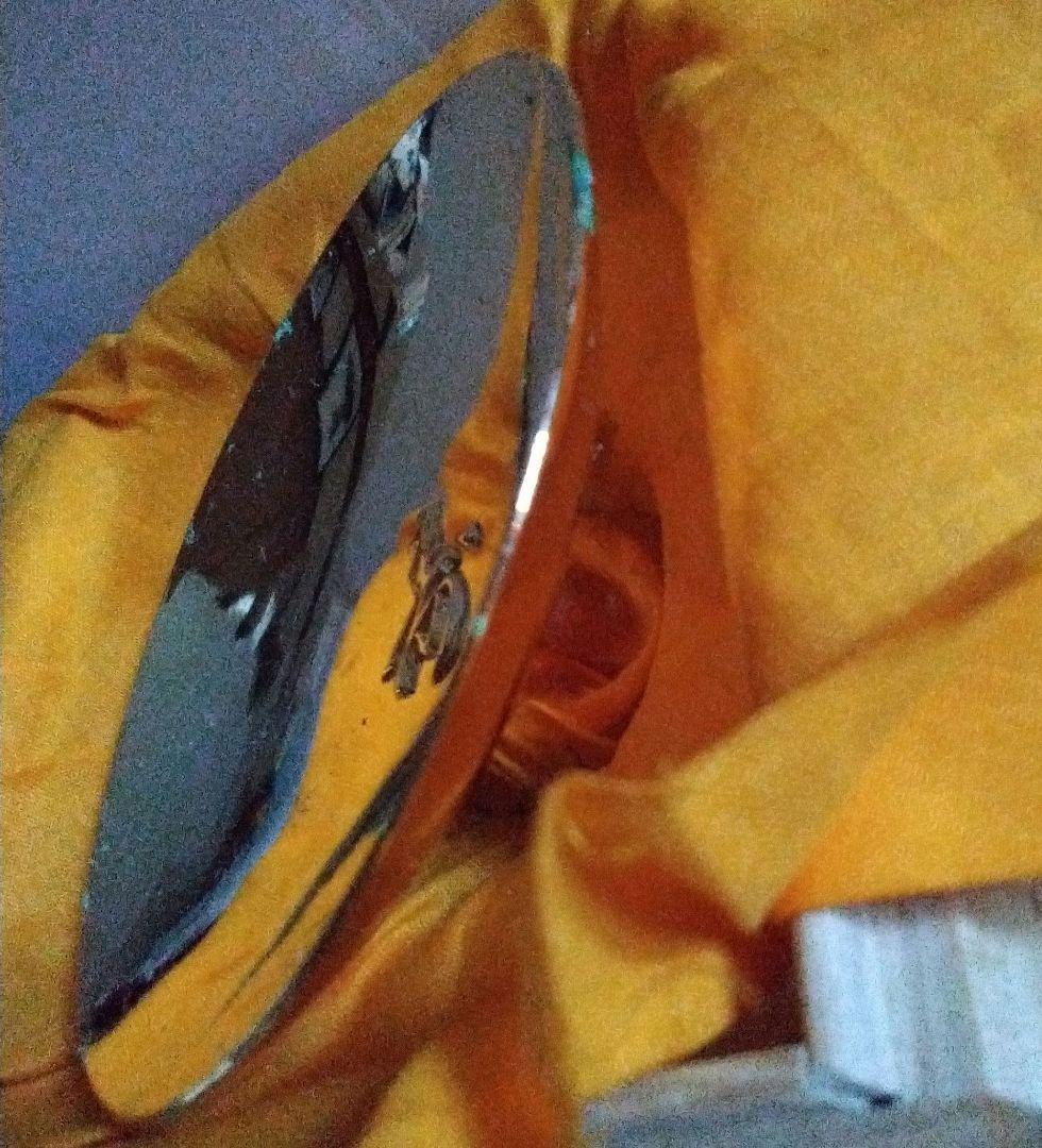 金杯丸型オブジェ 寿の刻印有り(直径約10cm)記念木箱蓋金字記名(新品未使用)