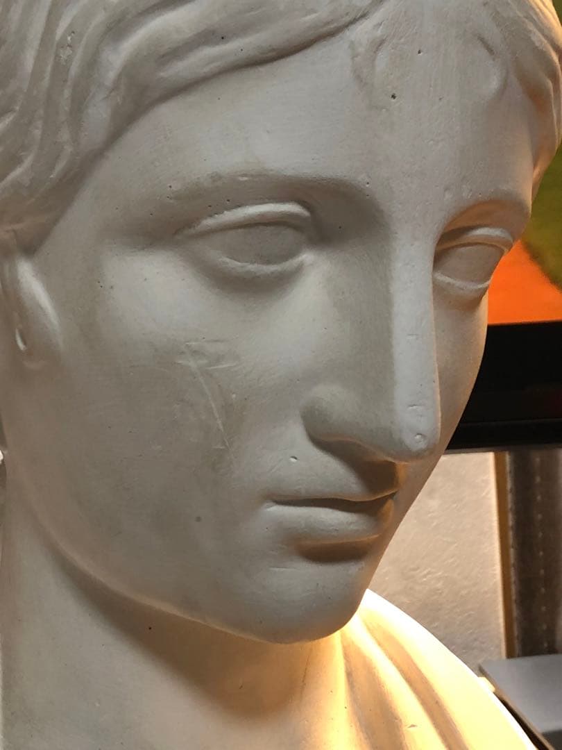 石膏像 ギリシャの少女胸像 デッサン オブジェ レンダリング資料