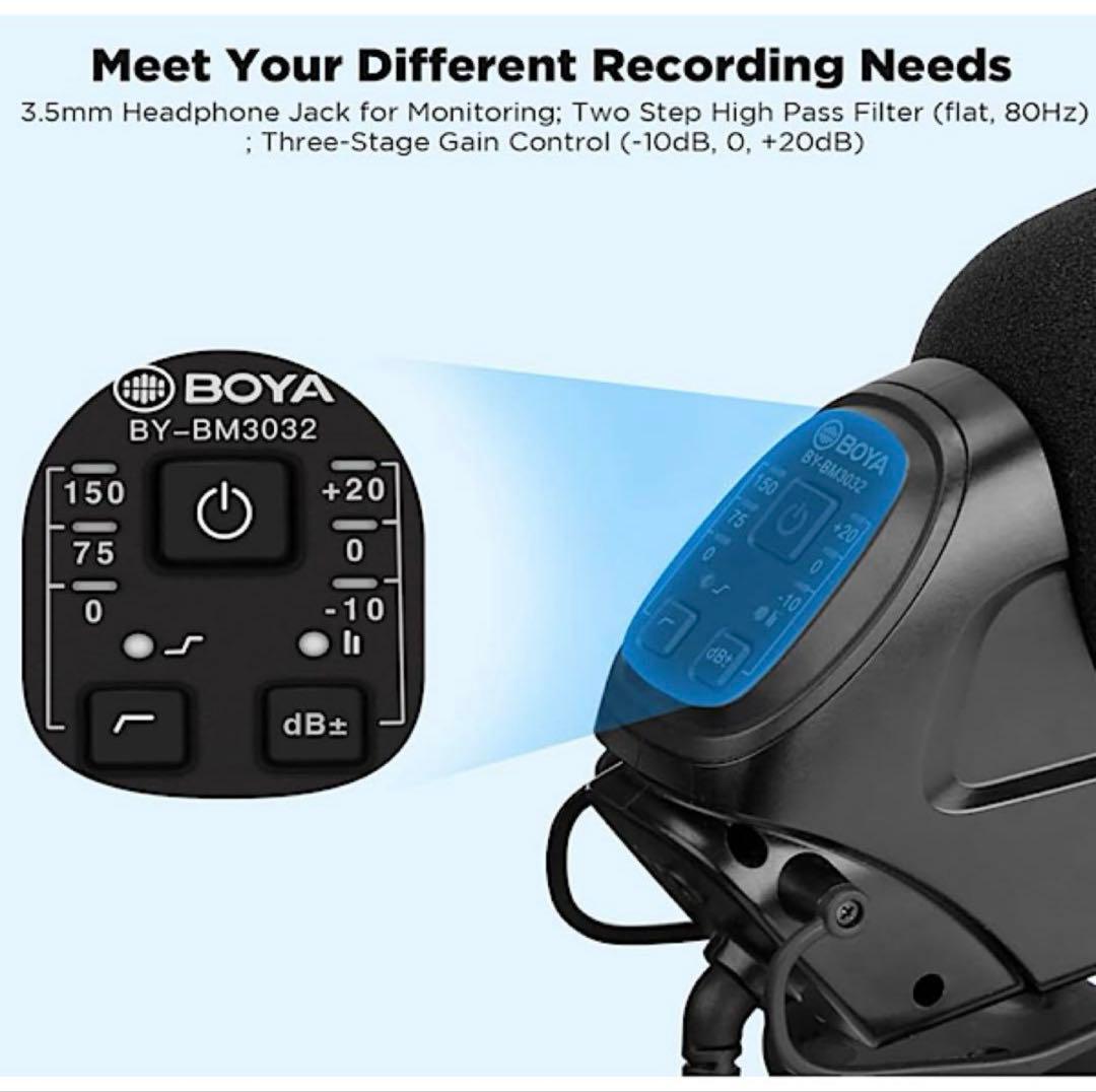 BOYA(ボーヤ) BY-BM3032 一眼レフカメラ用ショットガンマイク