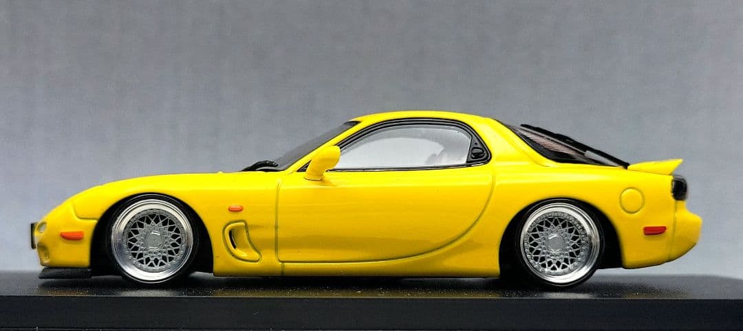 1/43　マツダ　RX-7改　FD3S　BBS-RS　アルミ製　深リム
