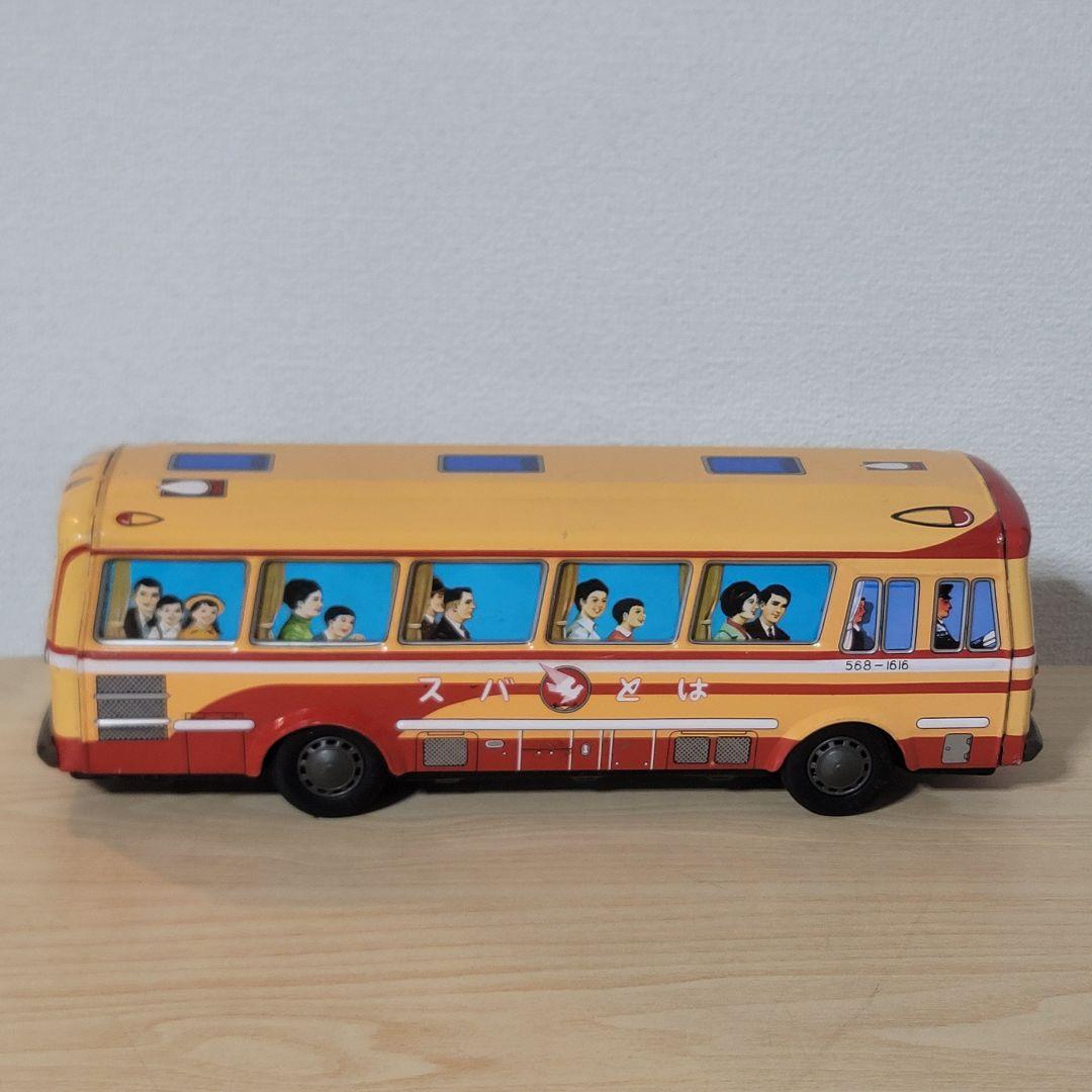 土日限定価格 昭和レトロ ブリキ PMA製 はとバス 40cm