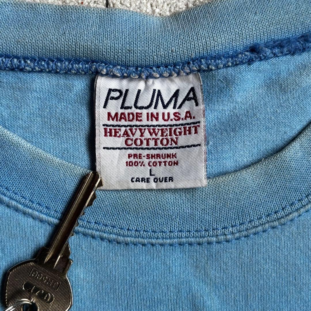 90sヴィンテージ古着oasis Tシャツ 水色 100%コットン