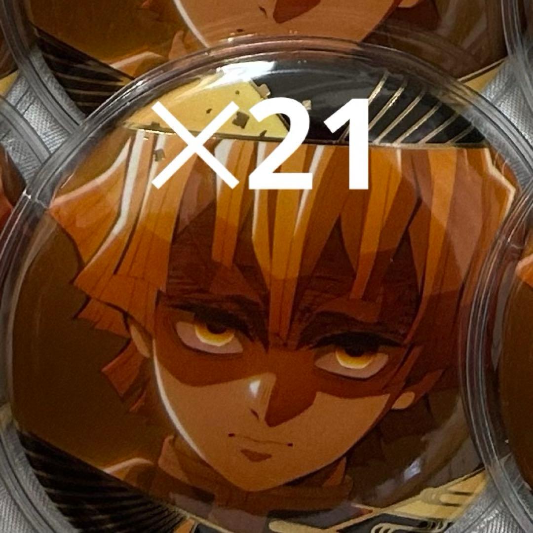 鬼滅の刃 我妻善逸 箔押し缶バッジ