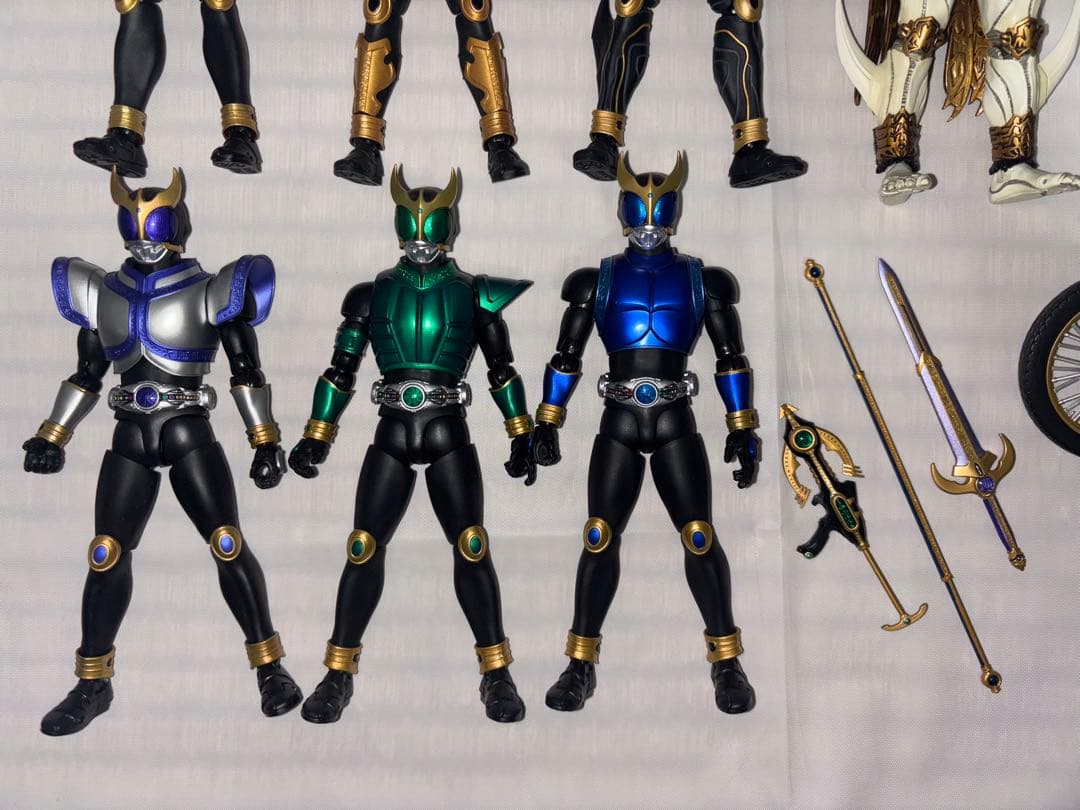 真骨彫 仮面ライダークウガ 7体&トライチェイサー＆ビートチェイサー セット売り
