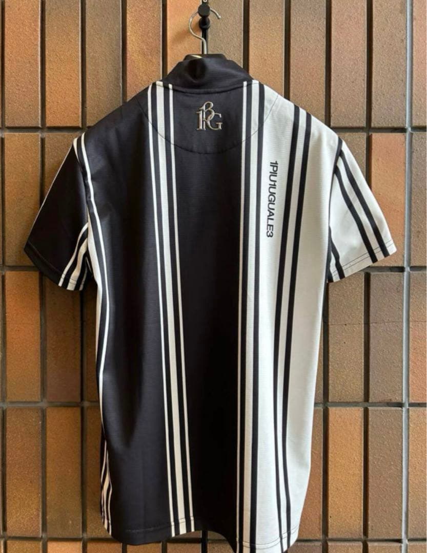 ウノピゥ 1PIU1UGUALE3 ゴルフ モックネック 黒GRT251 4