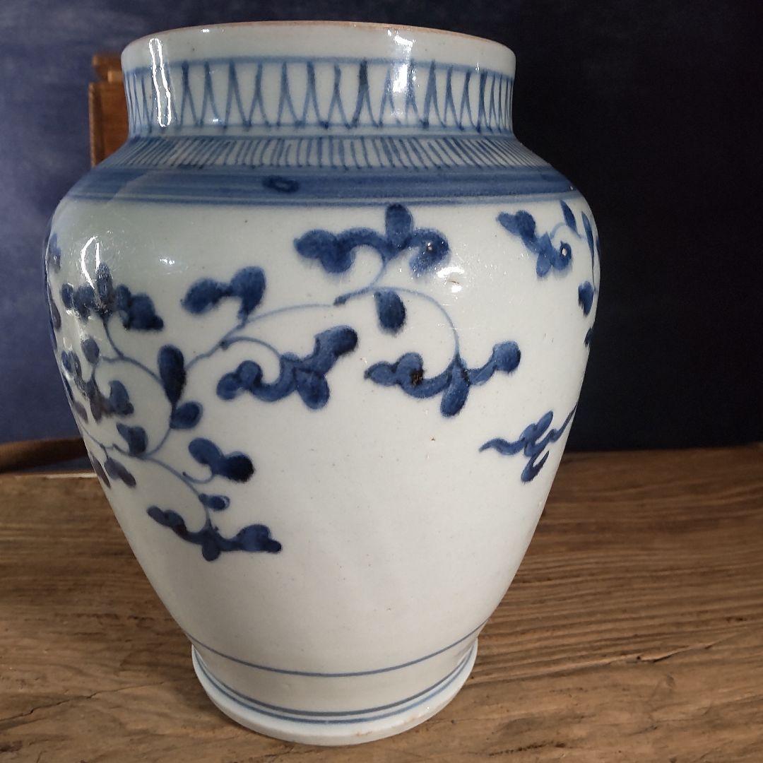 古伊万里～藍九谷中壺